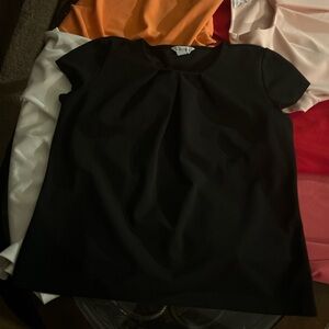 Liz Claiborne Black Short Sleeve Top